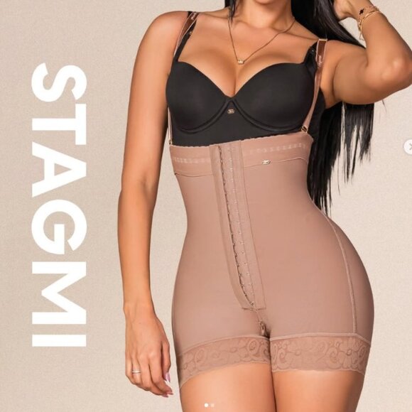 NEW Stagmi Shaper Colombian Super Short Girdle Tummy Control Lifts & Transforms - Picture 3 of 16